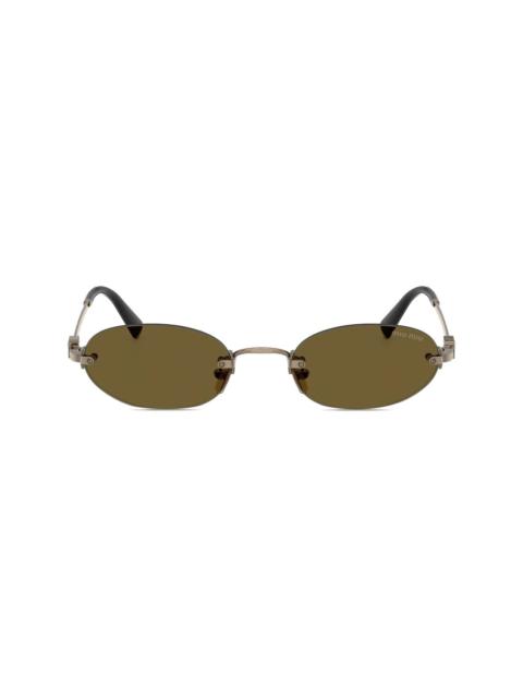 Miu Miu oval-frame sunglasses