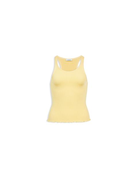 Alaïa SILK RIBBED KNIT CROP TOP