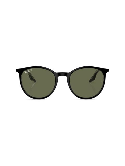 Ray-Ban logo-lettering round-frame sunglasses