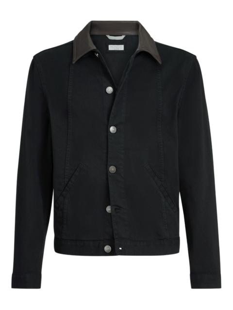 Brunello Cucinelli garment-dyed cotton jacket