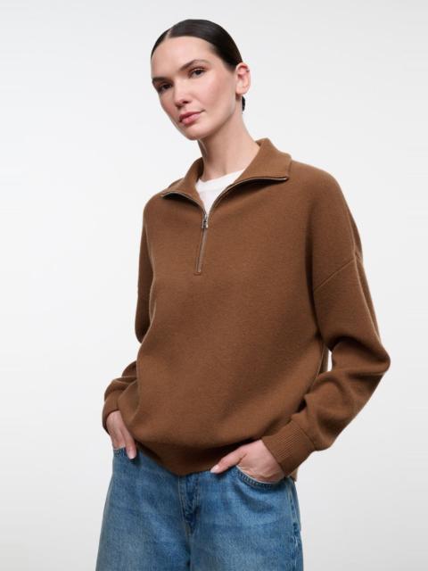 STAUD STAUD HUDSON CASHMERE SWEATER CIGAR
