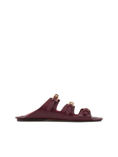 スリッポン BALENCIAGA GRAPE LEATHER CITY SLIPPERS Balenciaga Grape leather city slippers | The Fashion Square