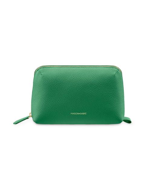 MAISON de SABRÉ Leather Tech Pouch - Emerald Green