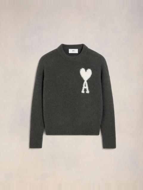 AMI Paris OFF-WHITE AMI DE COEUR CREW NECK SWEATER