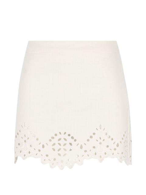 Isabel Marant eyelet-detail mini skirt