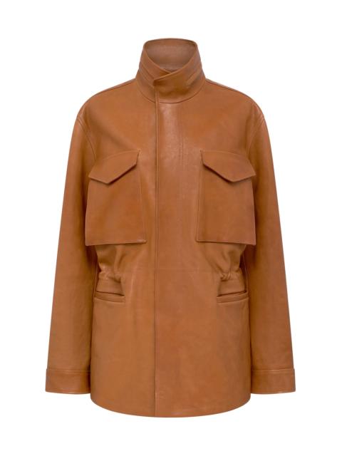 GABRIELA HEARST Darwin M65 Jacket in Cognac Vachetta Leather