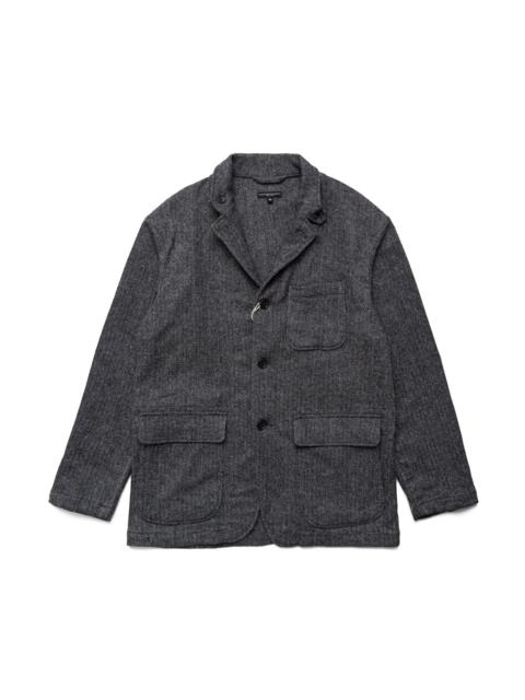 Loiter Jacket Poly Wool Herringbone - Grey