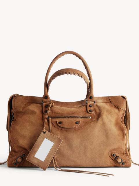 BALENCIAGA Men's Le City Bag Large in Camel