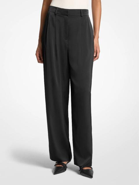 MICHAEL KORS Pleated Satin Pants