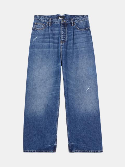The Kooples DARK BLUE WIDE-LEG JEANS