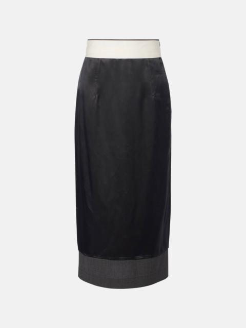 RÓHE Wool pencil skirt