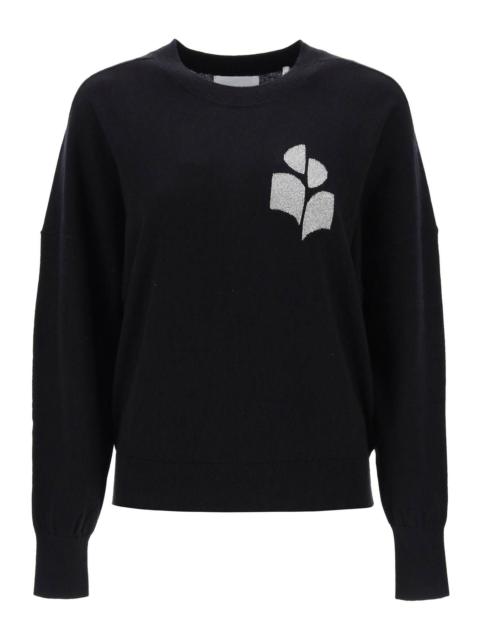 Isabel Marant Étoile MARISANS SWEATER WITH LUREX LOGO INTARSIA