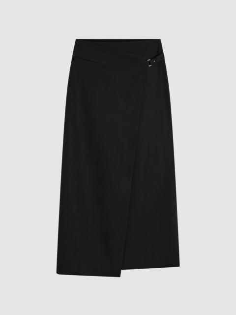 ST. AGNI Tailored Wrap Skirt - Black