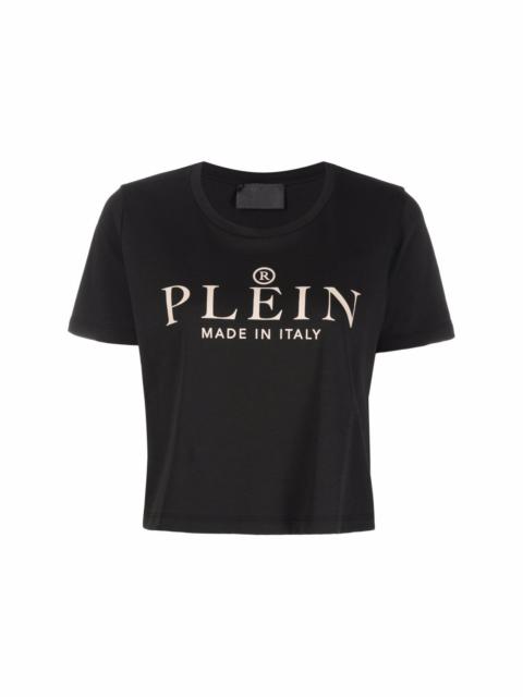 PHILIPP PLEIN Iconic Plein short-sleeve cropped T-shirt