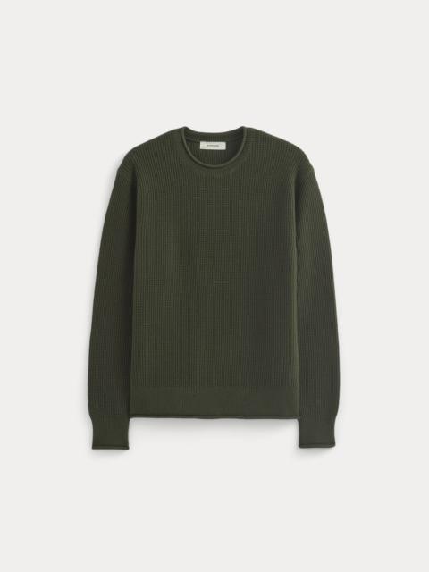 EVERLANE WAFFLE ROLLNECK CREW IN EVERYDAY COTTON