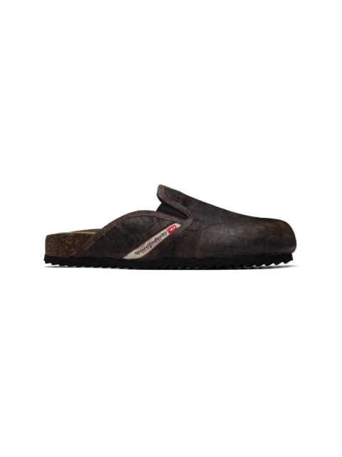 Diesel Brown D-Woodstock Slip-on Loafers