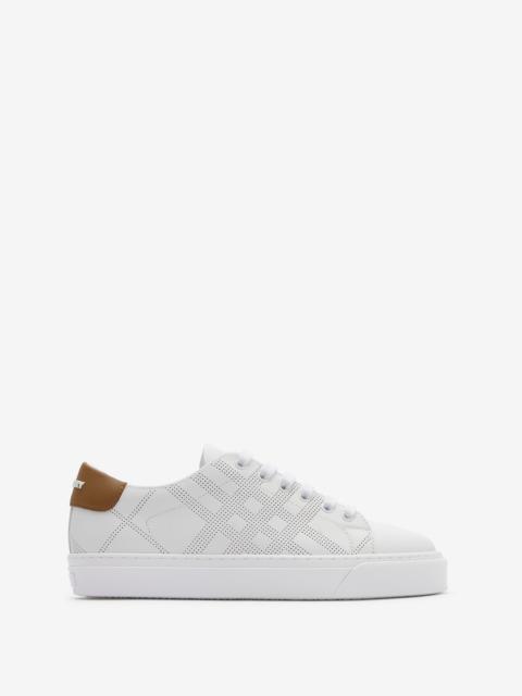 Burberry Check Leather Sneakers