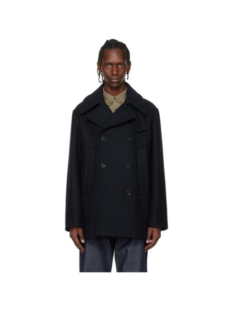 A.P.C. Navy Wool Peacoat
