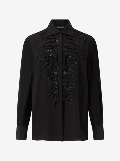 Roberto Cavalli Sequined Tiger Skin Shirt