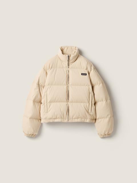 Miu Miu Poplin down jacket