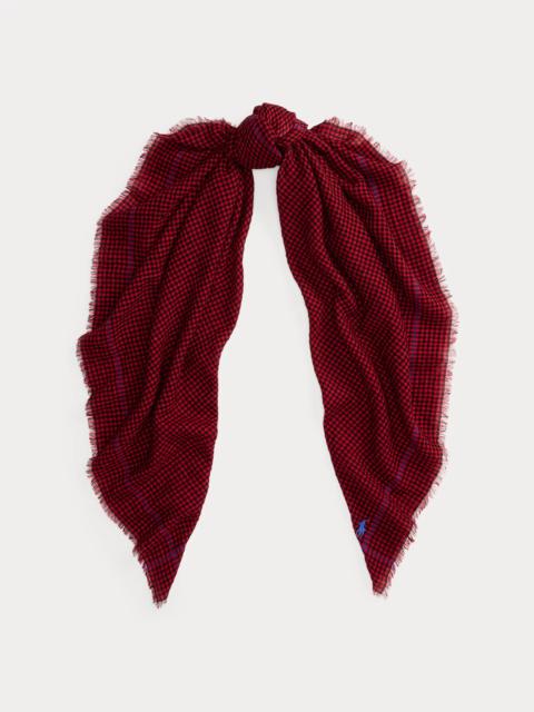 Polo Ralph Lauren Wool Checked Square Scarf