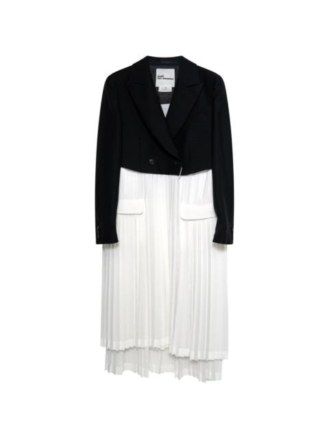 Noir Kei Ninomiya pleated-panel cropped blazer