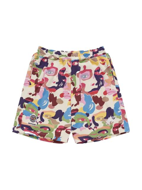 A BATHING APE® SWEAT SHORTS "KIDSUPER CAMO - MULTI"