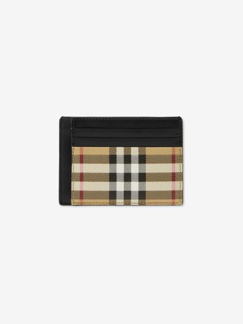 Burberry Check Money Clip Card Case