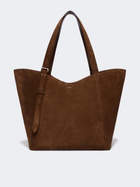 Max Mara ARCHETIPO7V3 Split leather Archetipo handbag - DARK BROWN