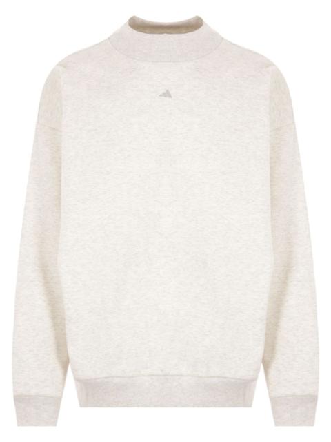 adidas basketball-logo printed sweatshirt