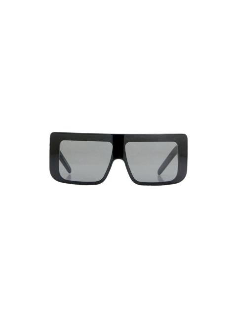 Rick Owens DRKSHDW SUNGLASSES DOCUMENTA - BLACK TEMPLE/BLACK LENS