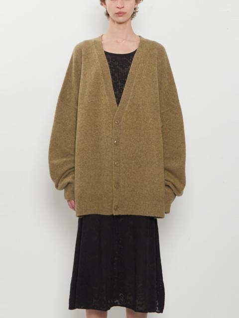 extreme cashmere n°517 Simo Cashmere V-Neck Cardigan — Hunter