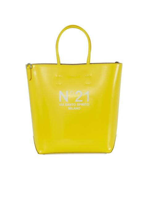 N°21 logo-detail leather tote bag