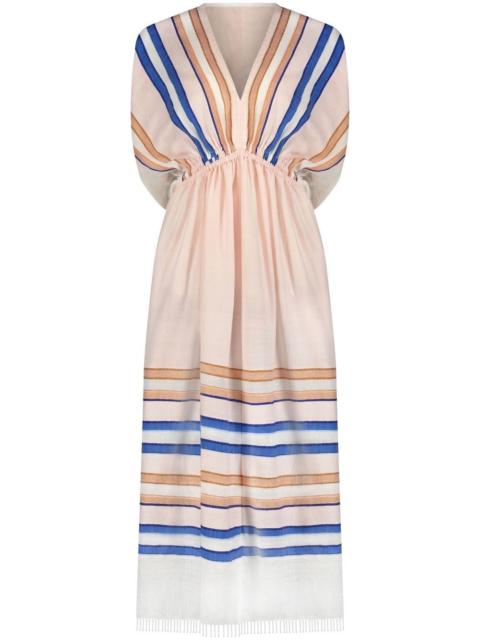lemlem Eskedar stripe-print midi dress