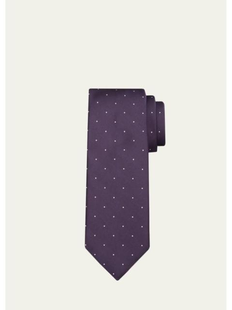 TOM FORD Men's Polka Dot Silk Tie