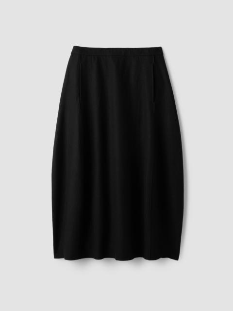 EILEEN FISHER Felted Wool Jersey Lantern Skirt in Regenerative Wool