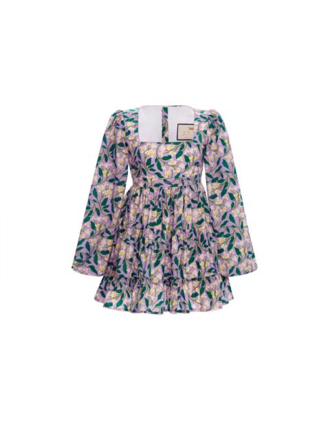 Agua by Agua Bendita Avena Dos Gardenias Lila Mini Dress