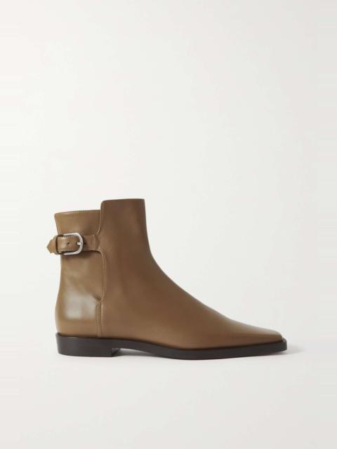 + NET SUSTAIN The Belted leather ankle boots