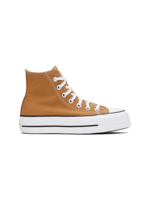 Converse Brown Chuck Taylor All Star Lift Platform High Top Sneakers