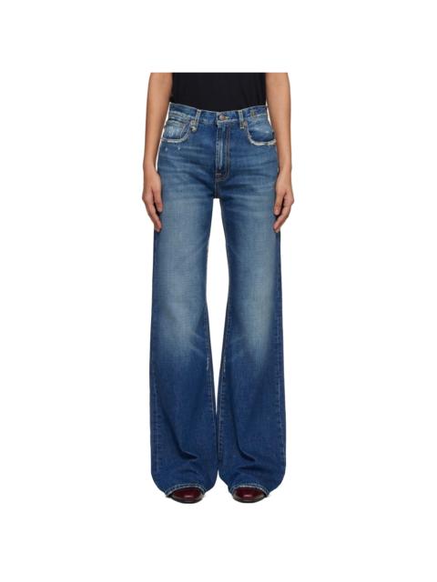 R13 Blue Loose Jane Jeans
