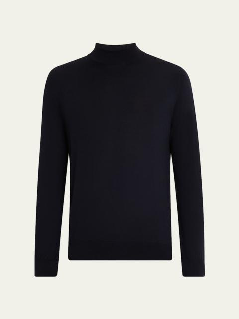 Brioni Men's 18gg Wool Mock Neck Sweater