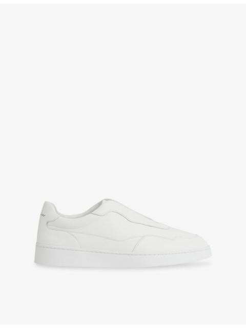 REISS Cruz Leather Low-Top Trainers