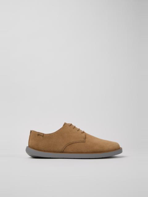 CAMPER Wagon Brown Nubuck Men's Shoes.
