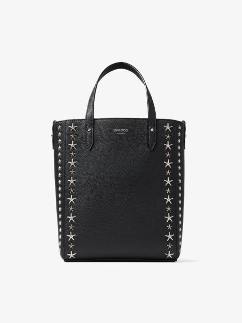 JIMMY CHOO Pegasi N/S
Black Soft Grainy Calf Leather Tote Bag with Stars