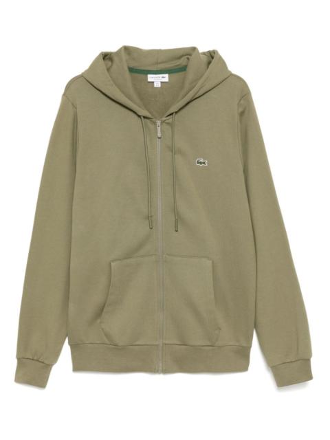 LACOSTE zipped fleece sweatshirt