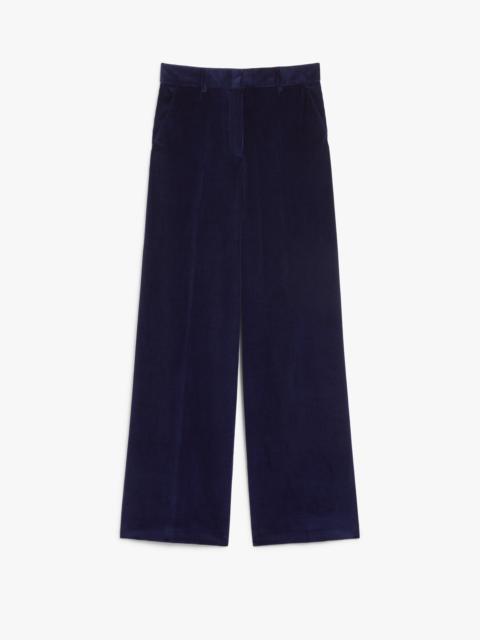 WEEKEND Max Mara TANIA Wide-leg velvet trousers