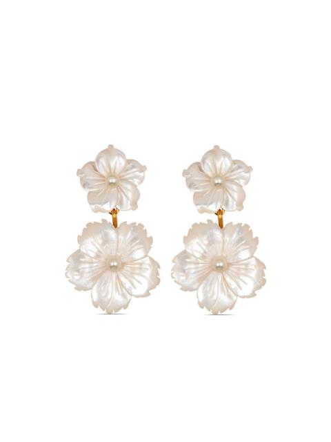 Tibby floral drop earrings
