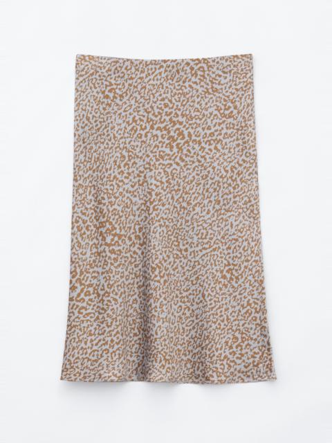& Other Stories Leopard Print Satin Skirt