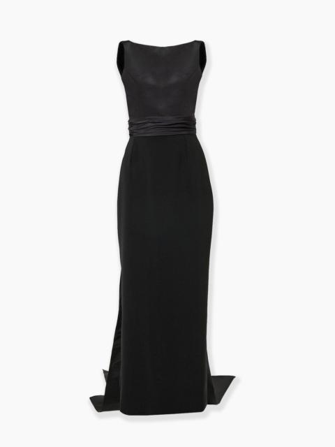 CAROLINA HERRERA Column Gown with Back Bow
