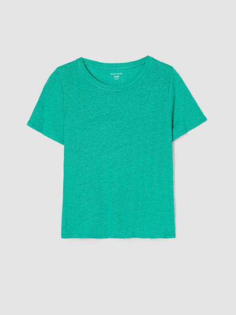 EILEEN FISHER Organic Linen Jersey Crew Neck Tee